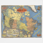 Canada in oorlog fleece deken (Voorkant (Horizontaal))