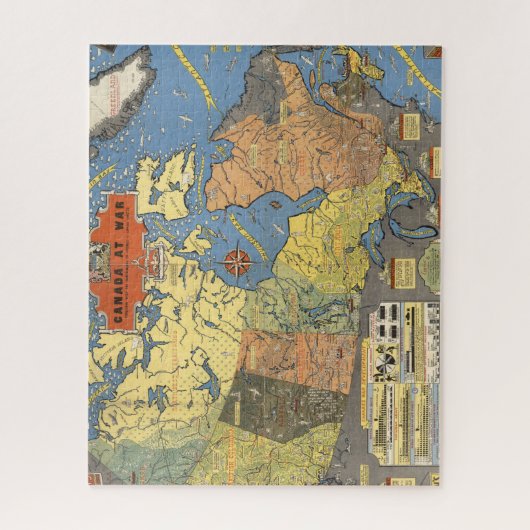 Canada in oorlog legpuzzel (Verticaal)