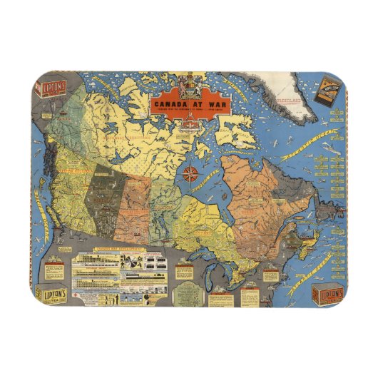 Canada in oorlog magneet (Horizontaal)