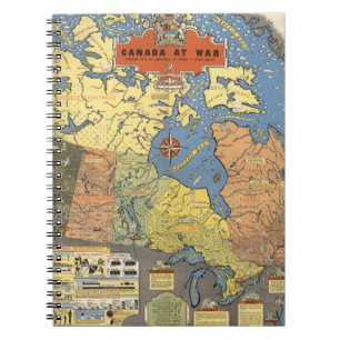 Canada in oorlog notitieboek
