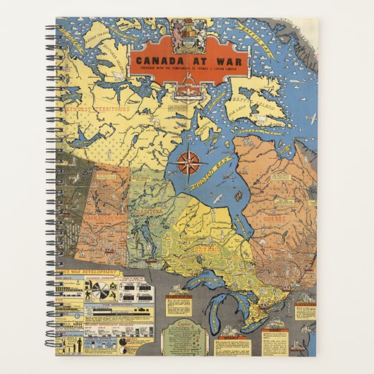 Canada in oorlog planner (Voorkant)