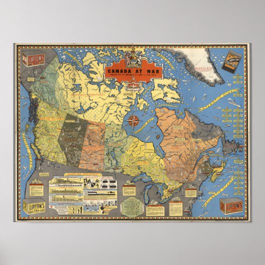 Canada in oorlog poster (Voorkant)