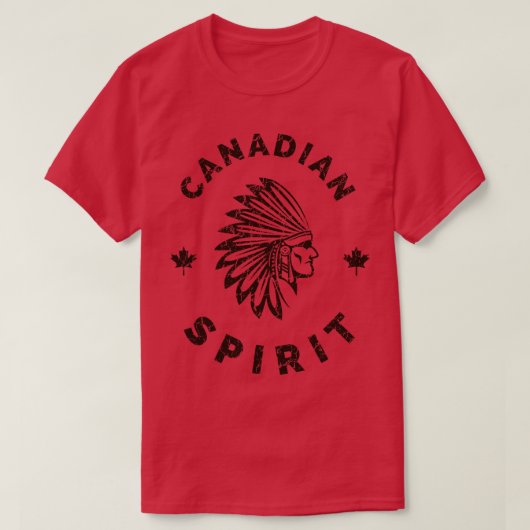 Canada Indiaanse Native American Canadese T-shirt (Design voorkant)