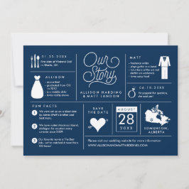 Canada Infographic Bewaar de datum aankondiging