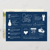 Canada Infographic Bewaar de datum aankondiging (Voorkant / Achterkant)