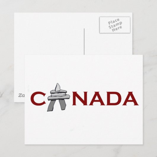 Canada Inuksuk Briefkaart (Voorkant / Achterkant)