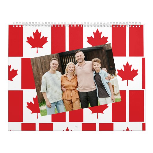 Canada | Invoegen Foto Canadese vlag patroon 2026 Kalender (Hoes)