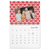 Canada | Invoegen Foto Canadese vlag patroon 2026 Kalender (Jan 2026)