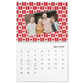 Canada | Invoegen Foto Canadese vlag patroon 2026 Kalender (Mar 2026)