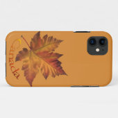 Canada IPhone 5 Hoesje Canada Autumn Maple Leaf Ho (Achterkant (horizontaal))