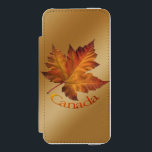 Canada iPhone Wallet Canada Maple Leaf Wallet<br><div class="desc">Canada Souvenir iPhone Wallet Case Aangewezen Canada Maple Leaf iPhone Wallet Canadian Gifts Beauful Canada Autumn Leaf iPhone Wallets for Men Kinder Friends Family Stylish Canada Souvenir Jouw naam Hier Canada Flag Souvenirs Personalized Canadian Souvenir iPhone SE iPhone 5/5s Wallet Case Gifts met het Canada Souvenir Design door de Canadese...</div>