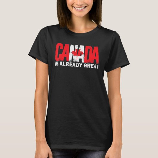 Canada is al een geweldige Canada Day Pride T-shirt (Voorkant)