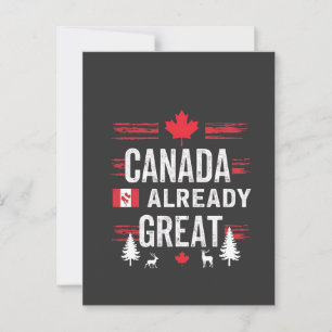 Canada is al een groot anti-MAGA anti-Trump land Briefkaart