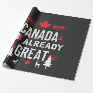 Canada is al geweldig Anti MAGA Anti-Trump Cadeaupapier