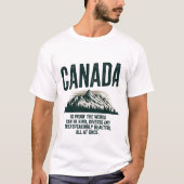 Canada is het bewijs dat de wereld behoorlijk dive t-shirt (Voorkant)