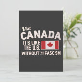 Canada is net als de VS, maar dan zonder fascisme Aankondiging (Staand voorkant)