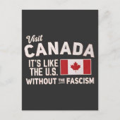 Canada is net als de VS, maar dan zonder fascisme Briefkaart (Voorkant)