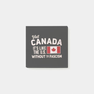 Canada is net als de VS, maar dan zonder fascisme Post-it® Notes