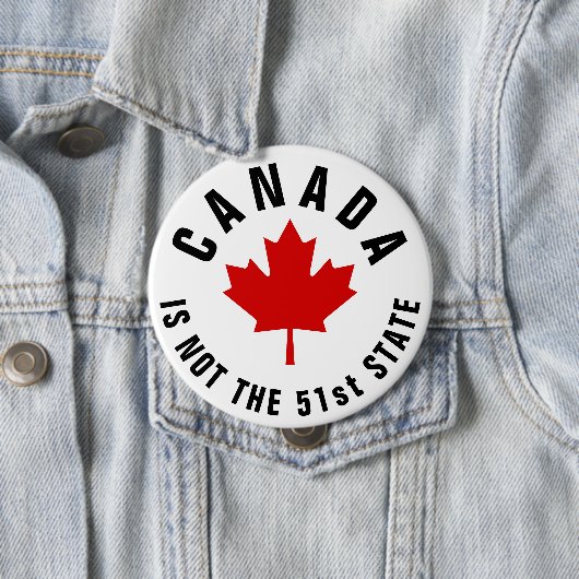 Canada is niet de 51ste staat ronde button 4,0 cm (In situ)