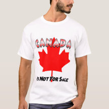 Canada is niet te koop basic T-shirt