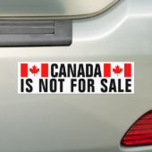 Canada is niet te koop bumpersticker met vlag (Op auto)