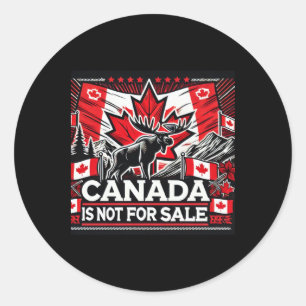 Canada is niet te koop - een gewaagde patriottisch ronde sticker