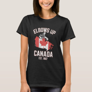 Canada is niet te koop Elbows Up Canada T-shirt