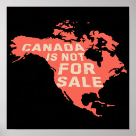 Canada is niet te koop Emballows Up Poster