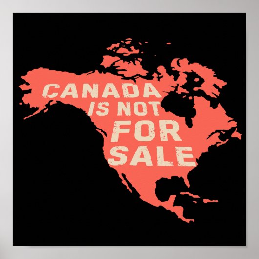 Canada is niet te koop Emballows Up Poster (Voorkant)