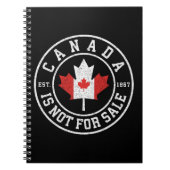 Canada is niet te koop EST. 1867 Trots Canadees Notitieboek (Voorkant)