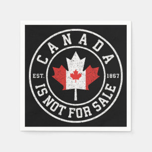 Canada is niet te koop EST. 1867 Trots Canadees Servet