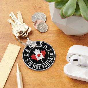 Canada is niet te koop EST. 1867 Trots Canadees Sleutelhanger
