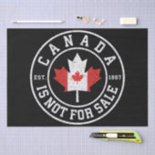 Canada is niet te koop EST. 1867 Trots Canadees Tissuepapier (Craft)