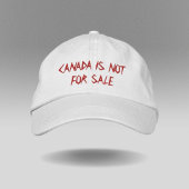 Canada is niet te koop geborduurde pet
