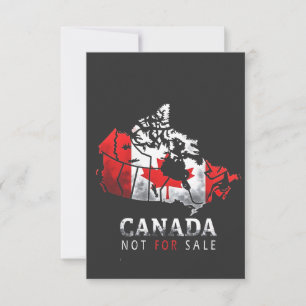 Canada is niet te koop Grappig Trump Amerika Bedankkaart