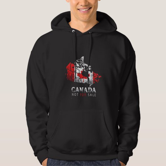 Canada is niet te koop Grappig Trump Amerika Hoodie (Voorkant)