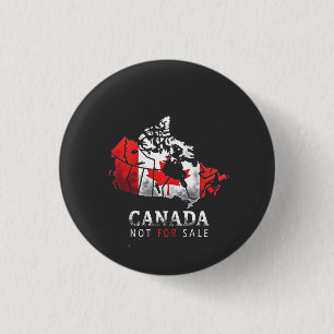 Canada is niet te koop Grappig Trump Amerika Ronde Button 3,2 Cm