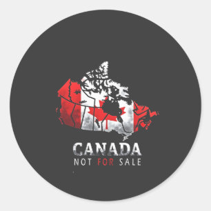 Canada is niet te koop Grappig Trump Amerika Ronde Sticker