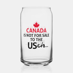 Canada is niet te koop in de Verenigde Staten Eh E Blikvorm Glas