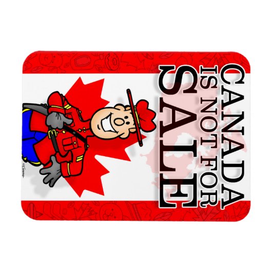 Canada is niet te koop! magneet (Horizontaal)