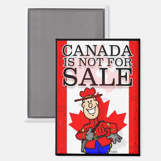 Canada is niet te koop! magneet (Voorkant / Achterkant)