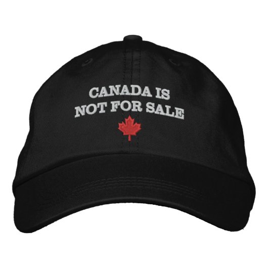 Canada is niet te koop Maple Leaf Premier Ford Geborduurde Pet (Voorkant)