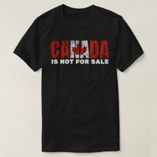 CANADA IS NIET TE KOOP Maple Leaf Vlag T-shirt