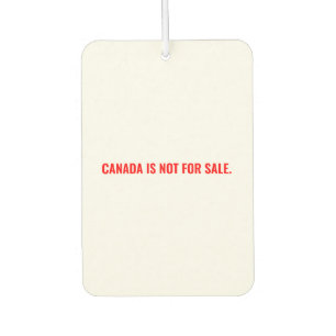 Canada is niet te koop minimalistische witte rode  luchtverfrisser