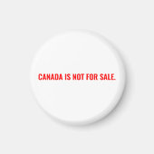 Canada is niet te koop minimalistische witte rode  magneet (Voorkant)