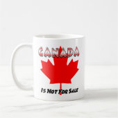 Canada is niet te koop Mok (Links)