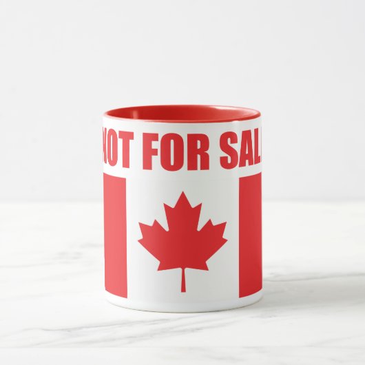 Canada is niet te koop mok (Midden)