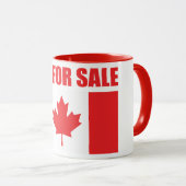 Canada is niet te koop mok (Voorkant rechts)