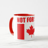 Canada is niet te koop mok (Voorkant links)