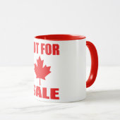 Canada is niet te koop mok (Voorkant rechts)